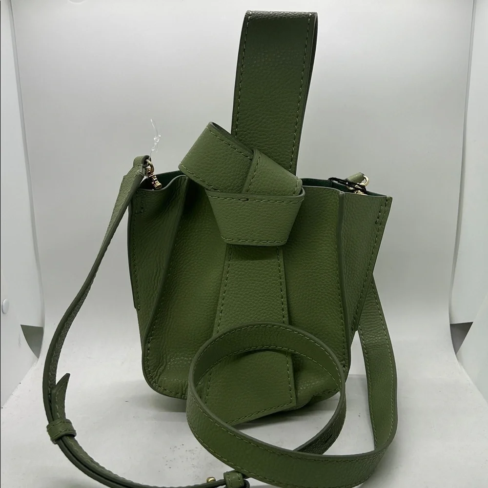Zac Posen NWT Sage Green Leather Anthea Adj Strap Wristlet Shoulder Bag Purse 🌸🌸 - Picture 2 of 7